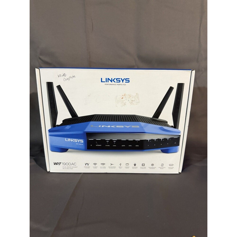 NEW LINKSYS WRT 1900AC Wireless Router - New In Box - Open Box